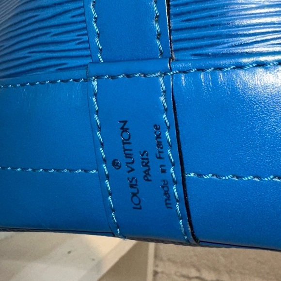 RARE Vintage Louis Vuitton Noé Bucket Bag – Blue Epi Leather France 1994 - Picture 6 of 17